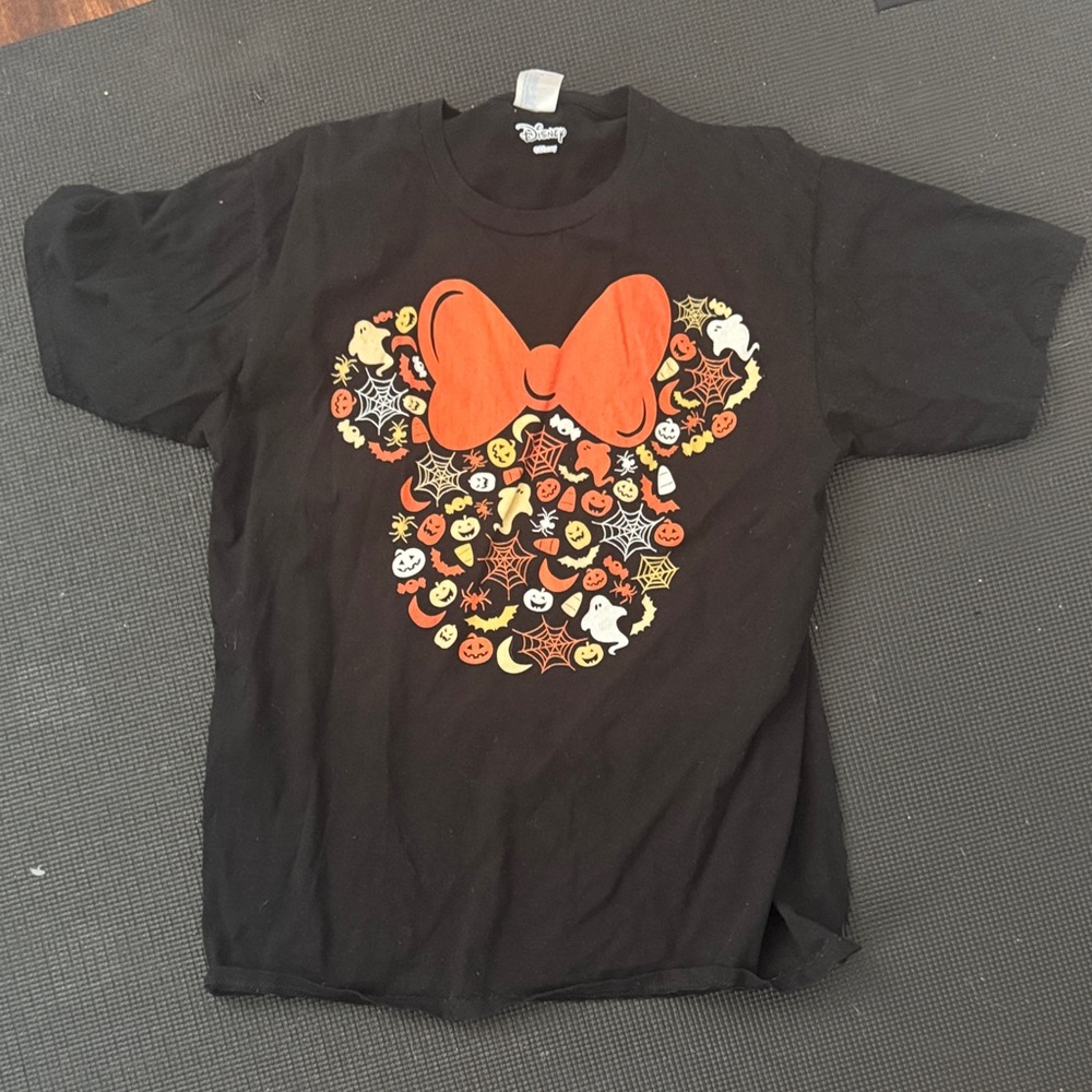 Disney Womans Black Halloween T-Shirt